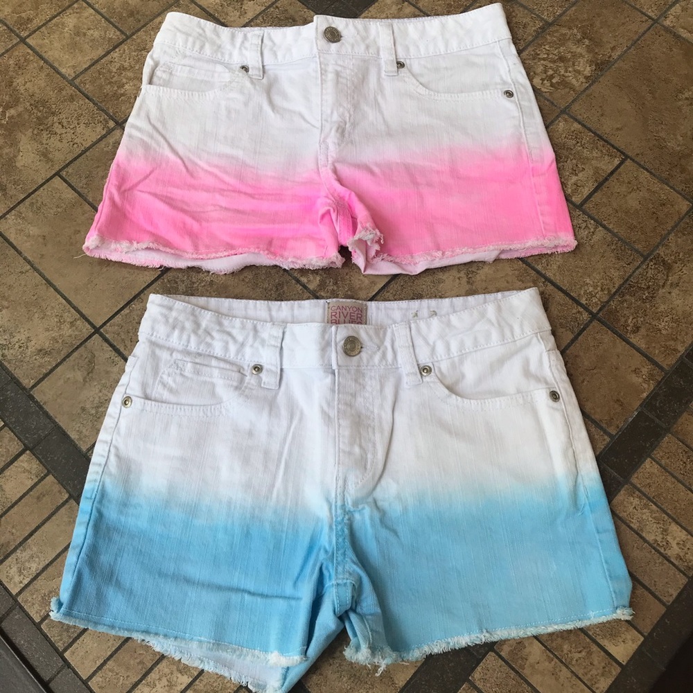 2 Pair Canyon River Blues Ombre Shorts